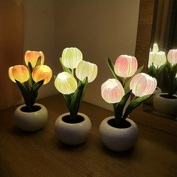LED Simulation Tulip For Home Living Room Decor