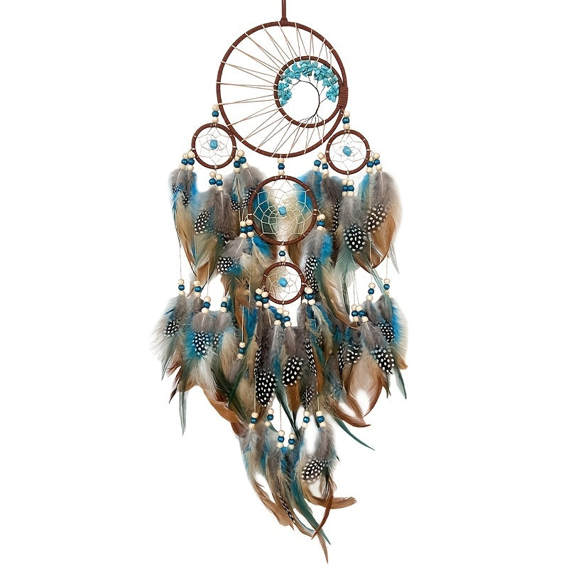 1pc Boho Colorful Feather Dreamcatcher Home Decor