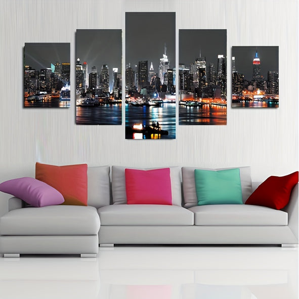 5pcs Unframed HD Printed  Wall Art.
